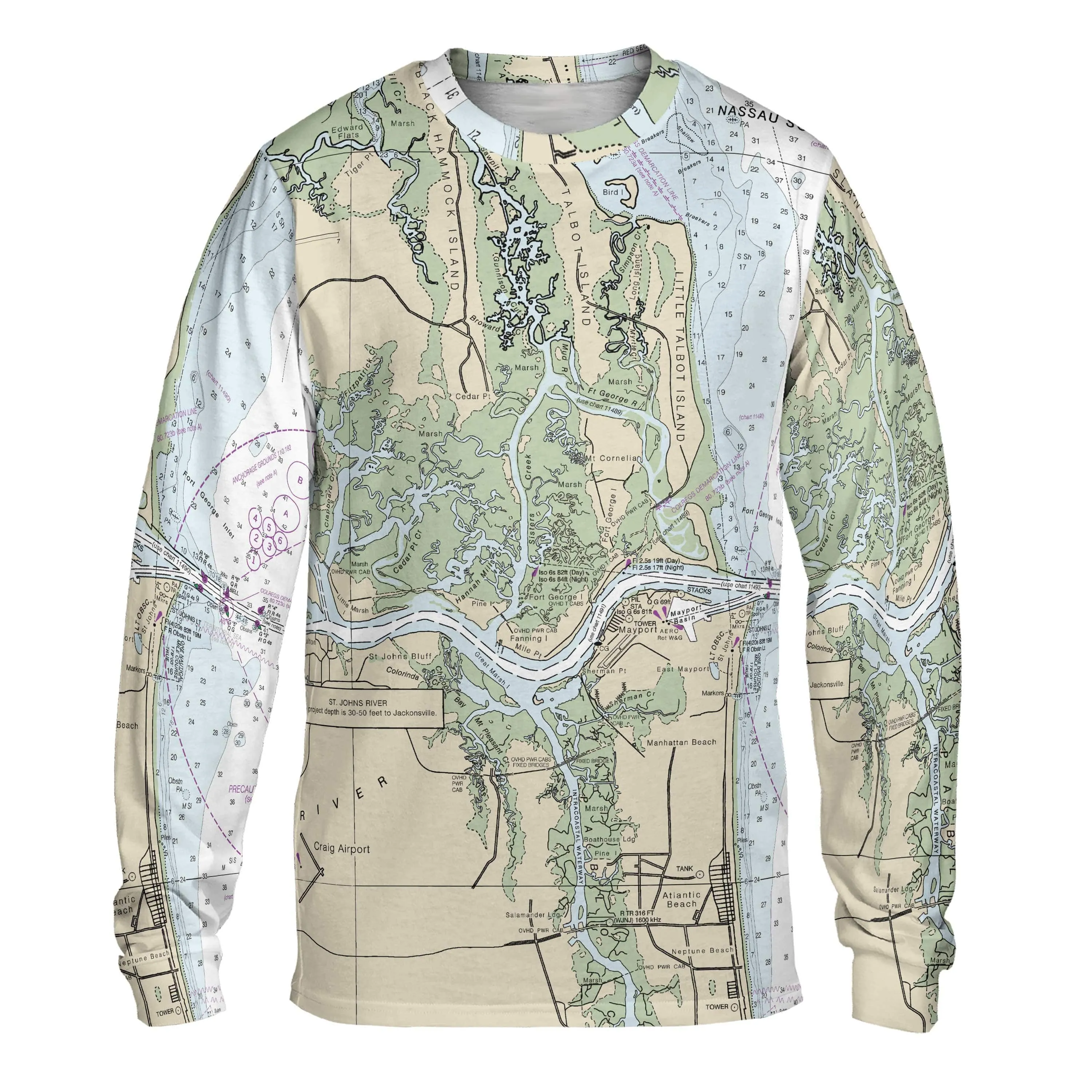 The St Johns River Navigator Long Sleeve Tee