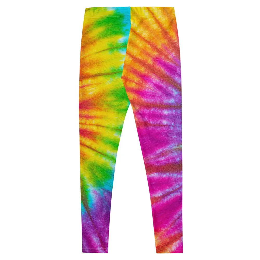 Tie Dye Themed Rainbow Leggings