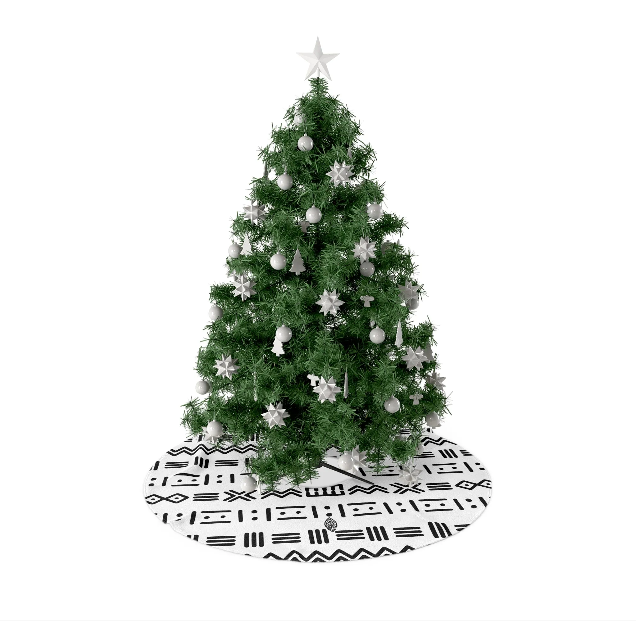 Tree Skirts - Geometric Mailian Mudcloth Print #3