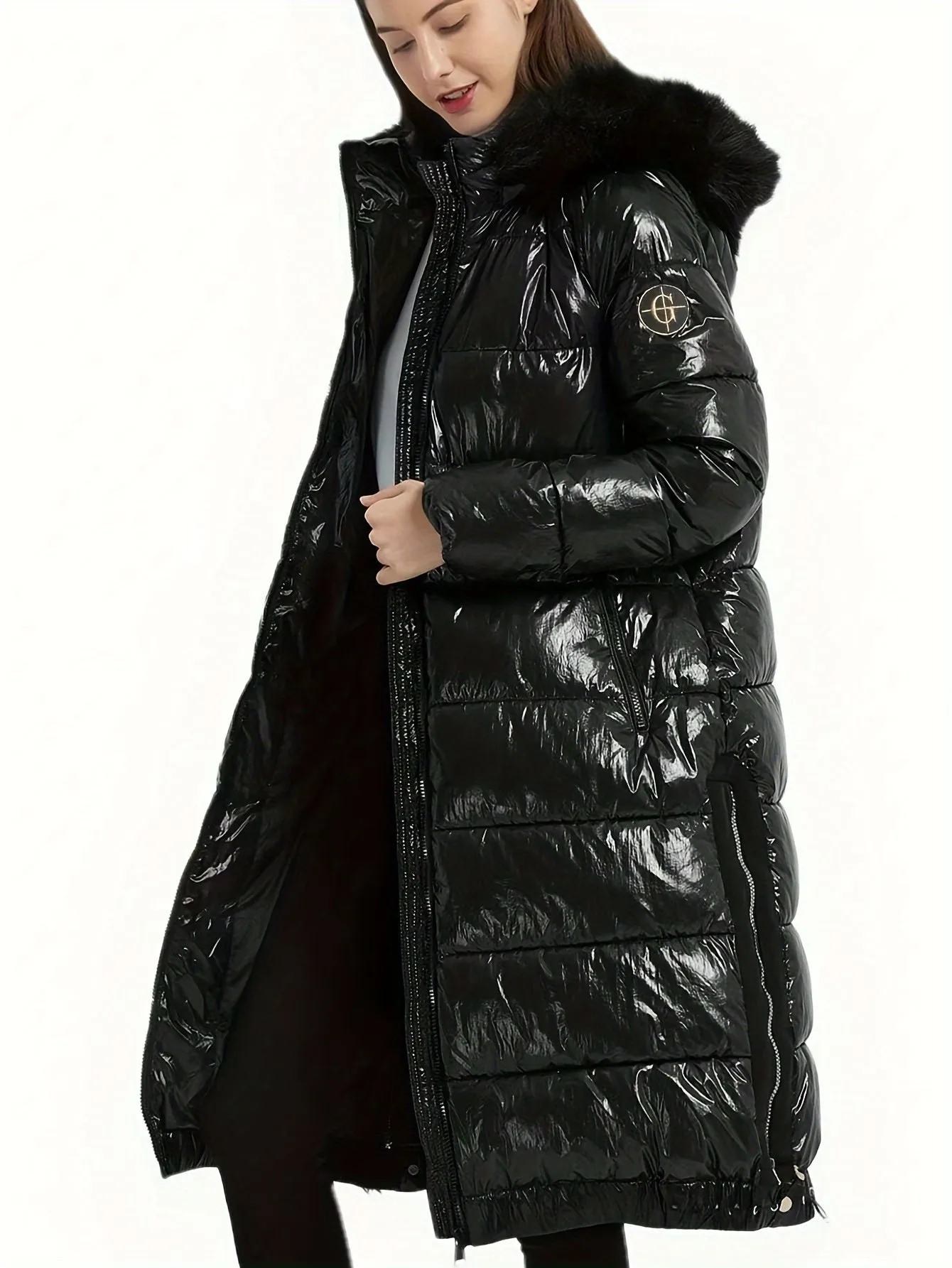 Ultra-Warm Women's Long Quilted Puffer Coat - Down Alternative Thermal Winter Parka Jacket with Hood and Windproof Function - Thicken Insulation for Extreme Cold Weather