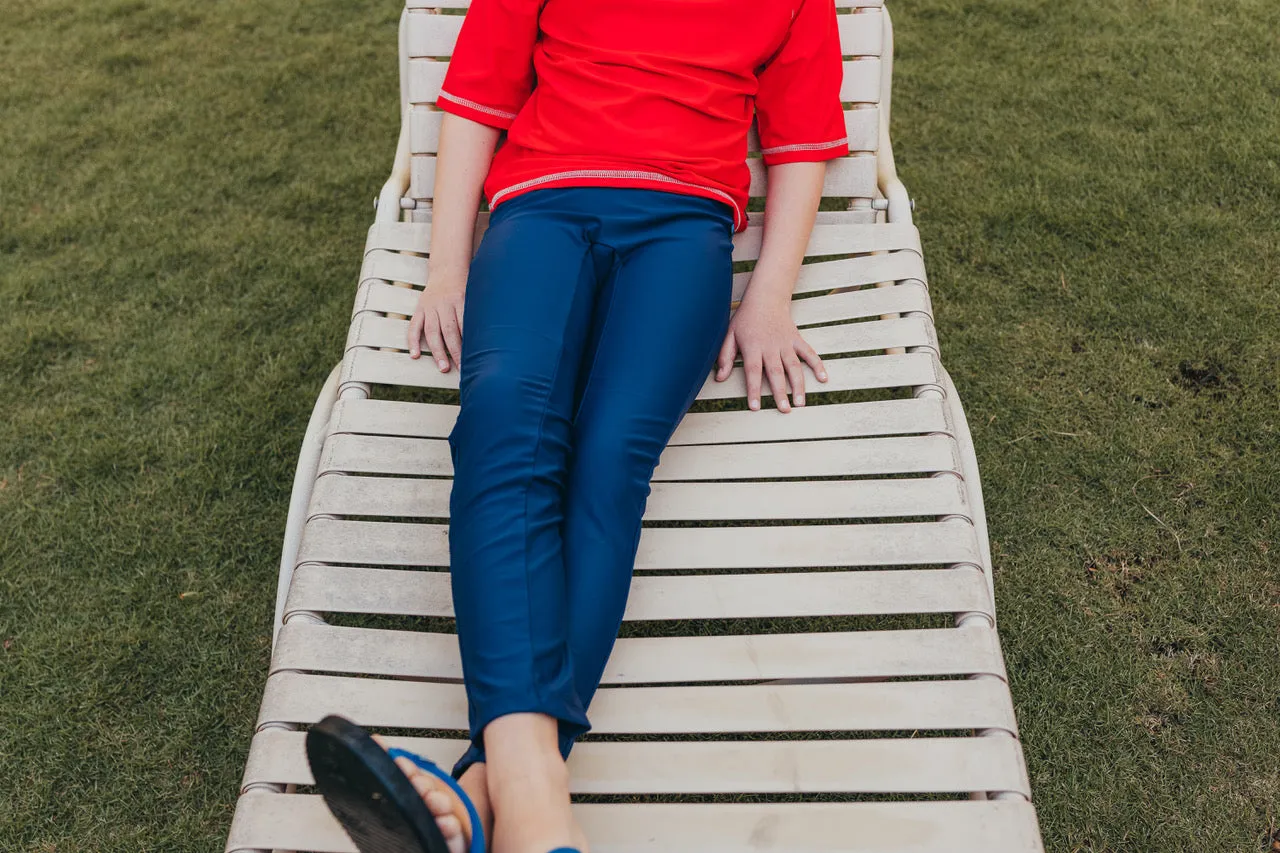 Unisex UPF 50  Swim Leggings | Red