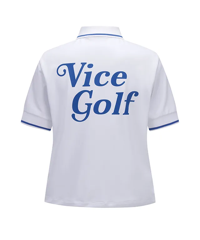 Vice Golf Atelier Women Collar Tip Point Short T-Shirt - White