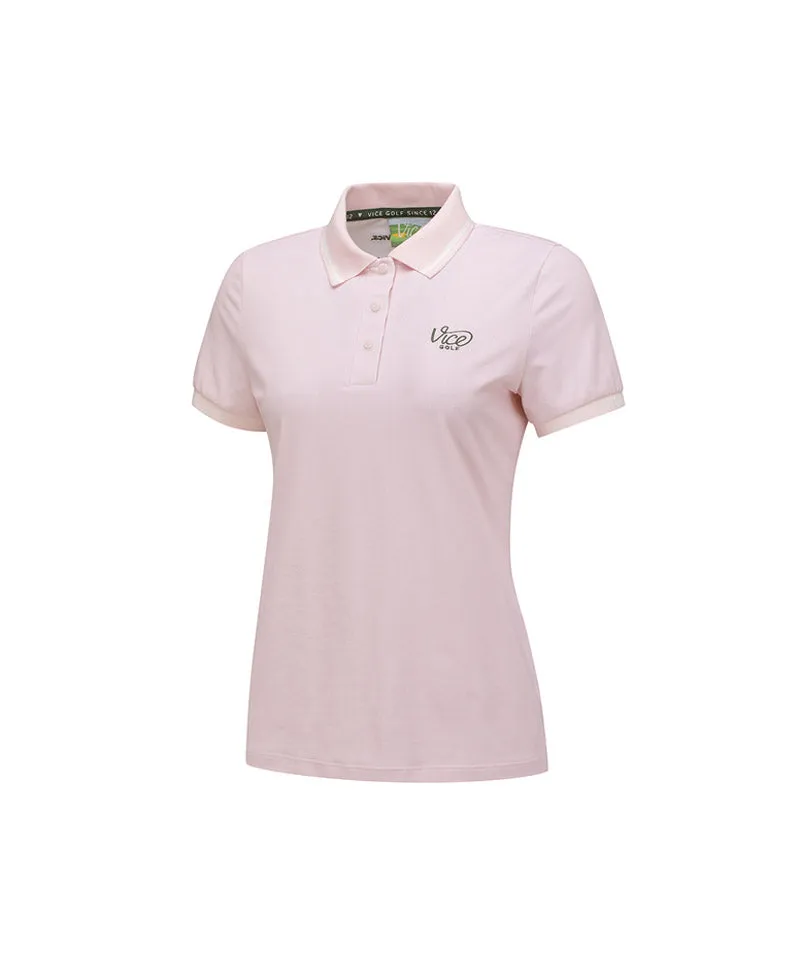 Vice Golf Atelier Women's Embrace T-Shirts - Light Pink