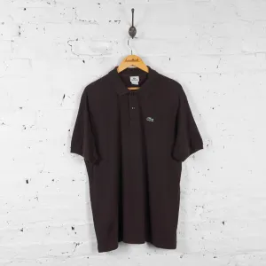 Vintage Lacoste Polo Shirt - Brown - L