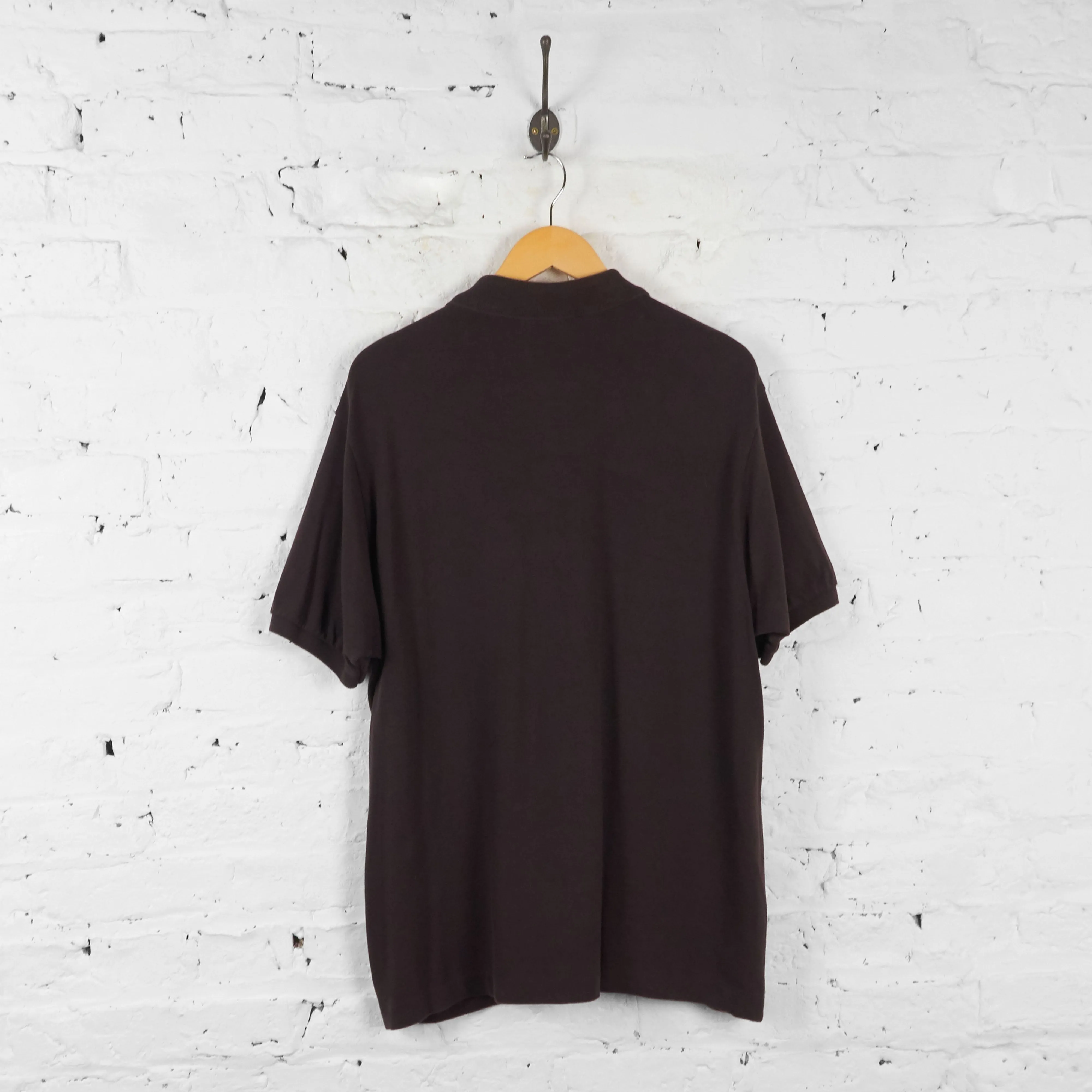Vintage Lacoste Polo Shirt - Brown - L