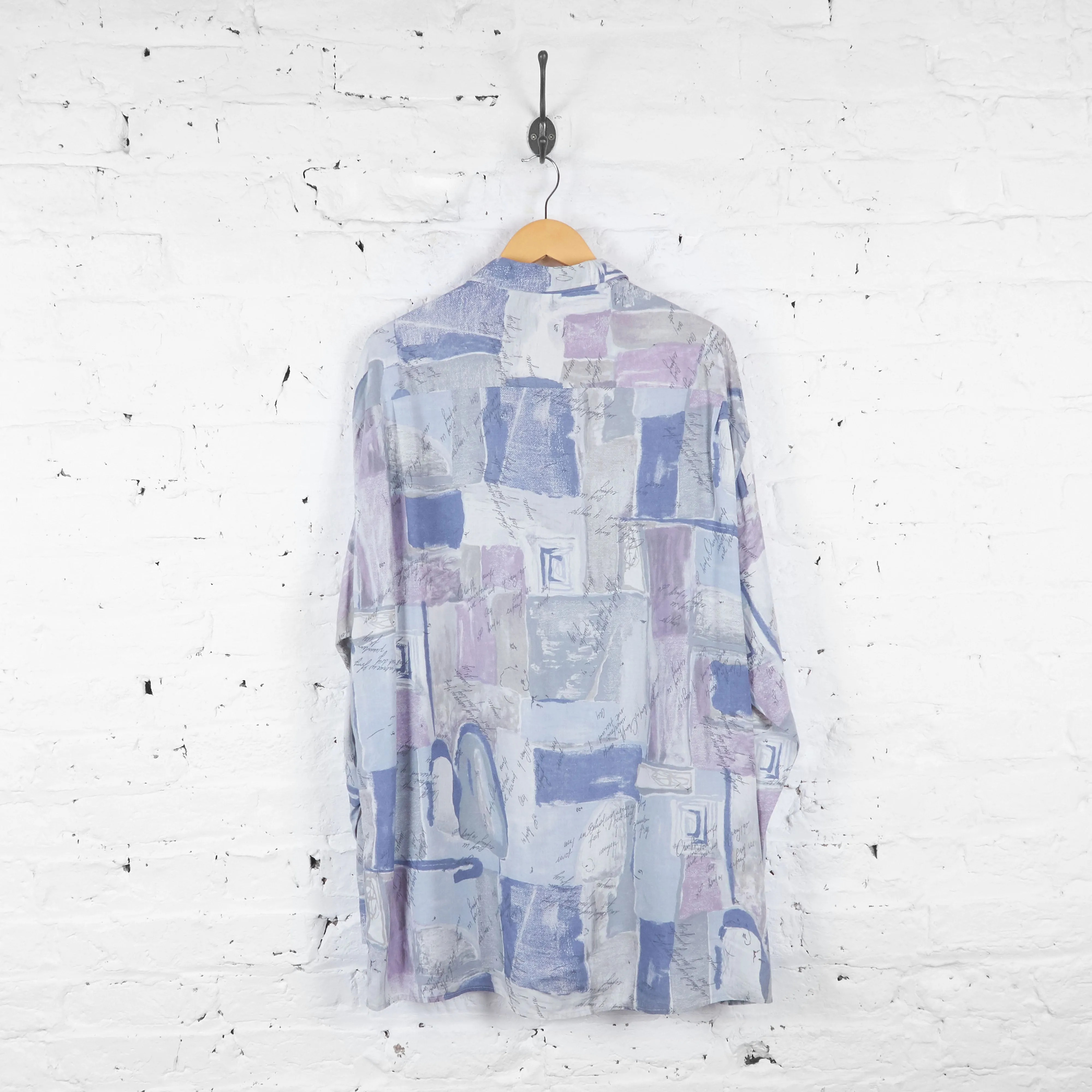 Vintage Patter Shirt - Purple - L