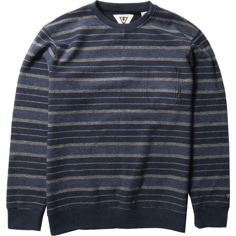 Vissla Soft Top Pocket Crew - Dark Denim