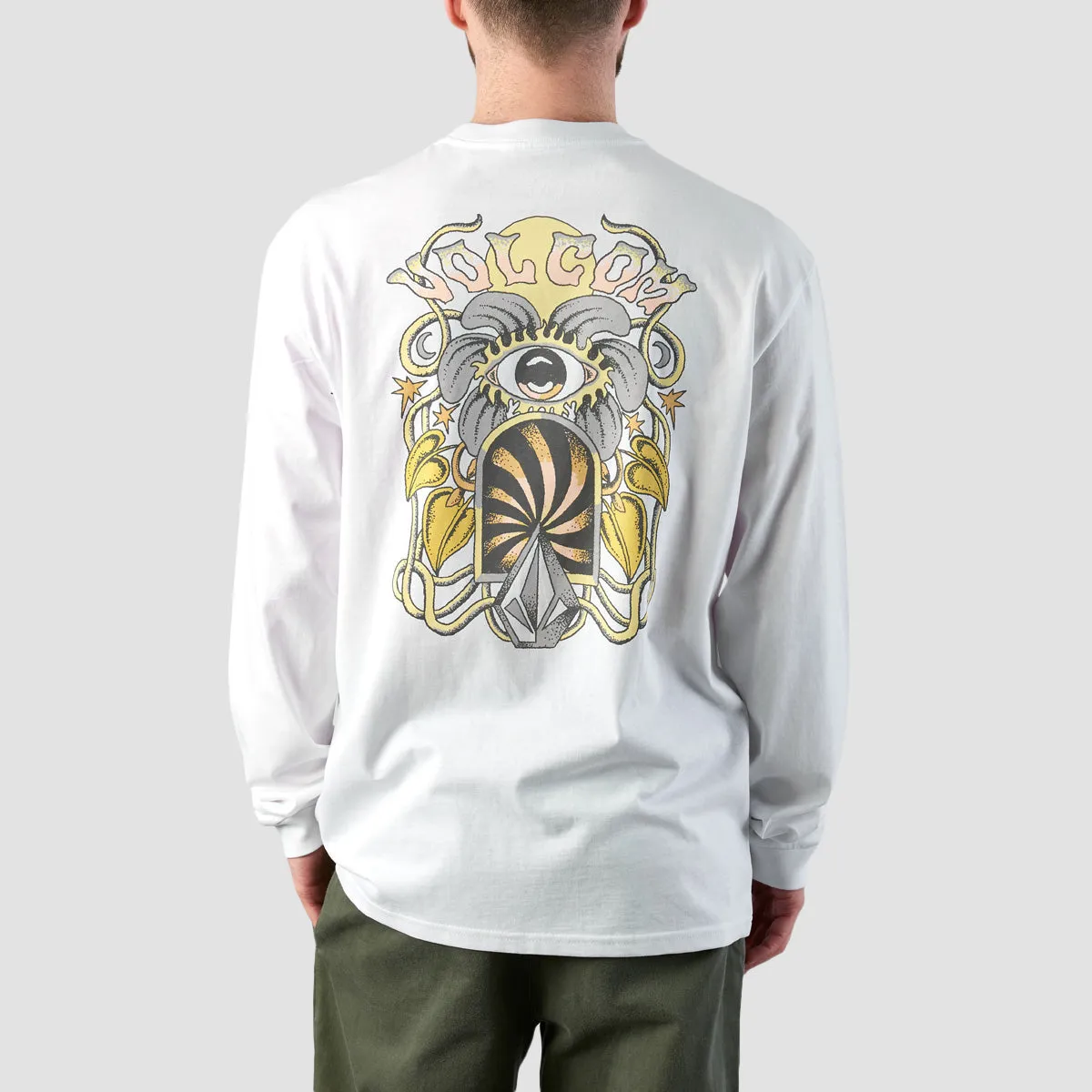 Volcom Eye See Yew Longsleeve T-Shirt White