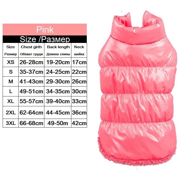 Warm Dog Clothes Winter Fleece Inside Bulldog Pet Vest Puppy Outfit Dog Jackets Windproof 8 Color Clothes for Medium Large Dogs