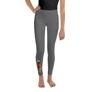 Whimsy Fit Grey Pug Girls Leggings