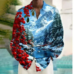 Winter Men's Pocket Long Sleeve Shirts