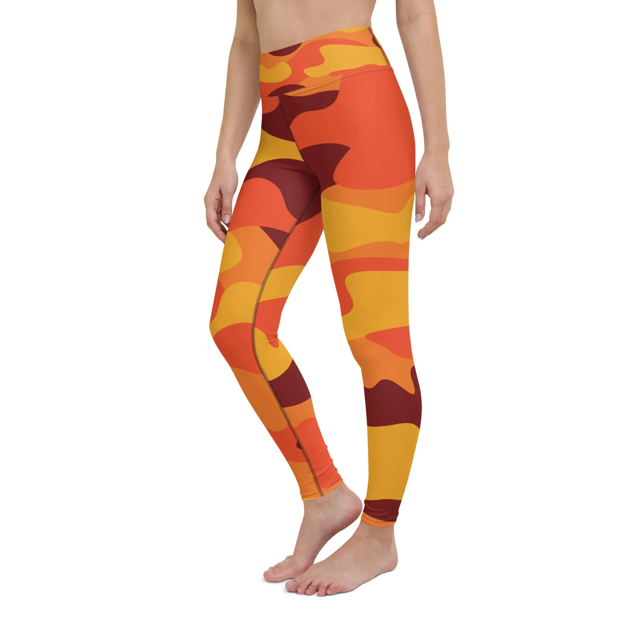 Women's Fall Camouflage Yoga Leggings