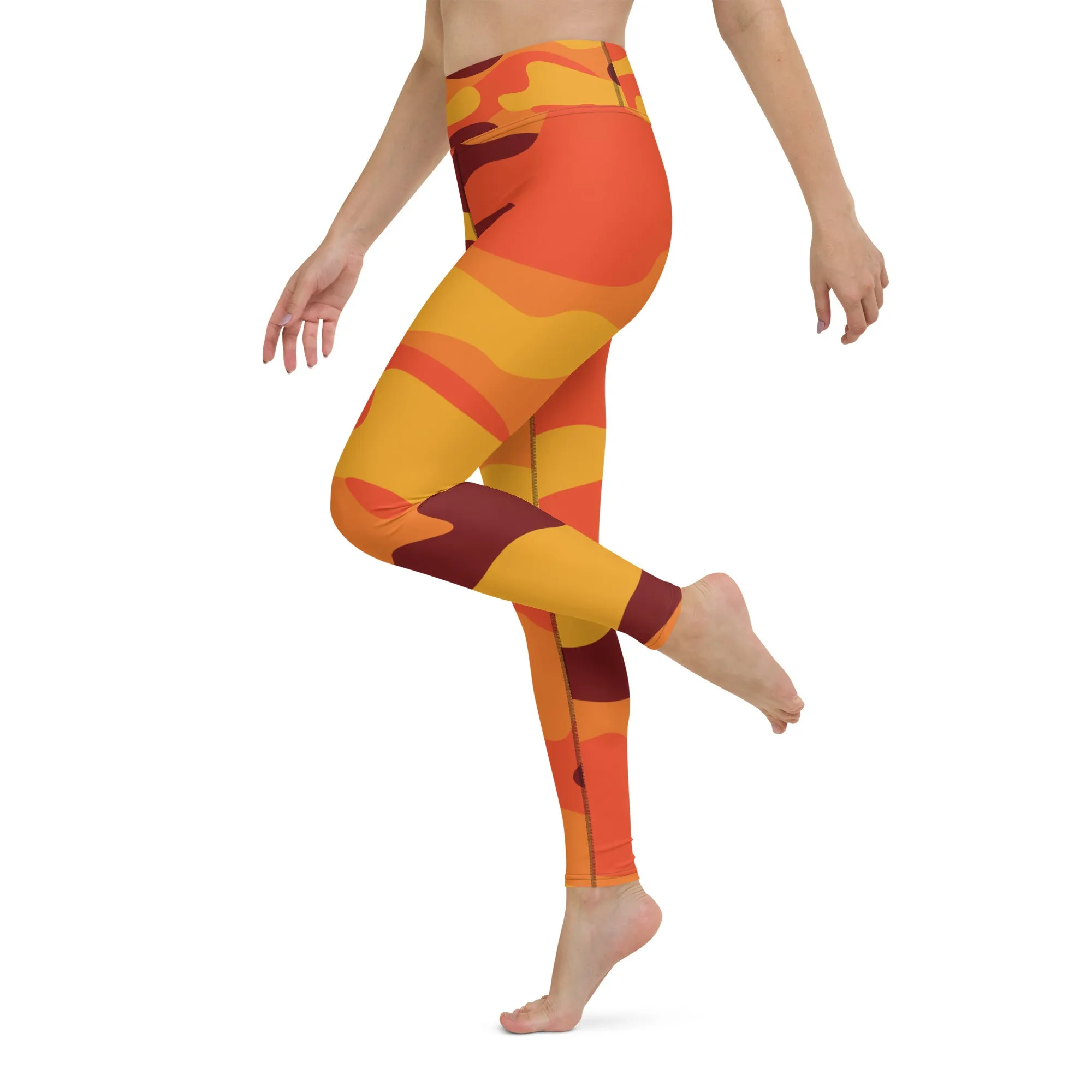 Women's Fall Camouflage Yoga Leggings