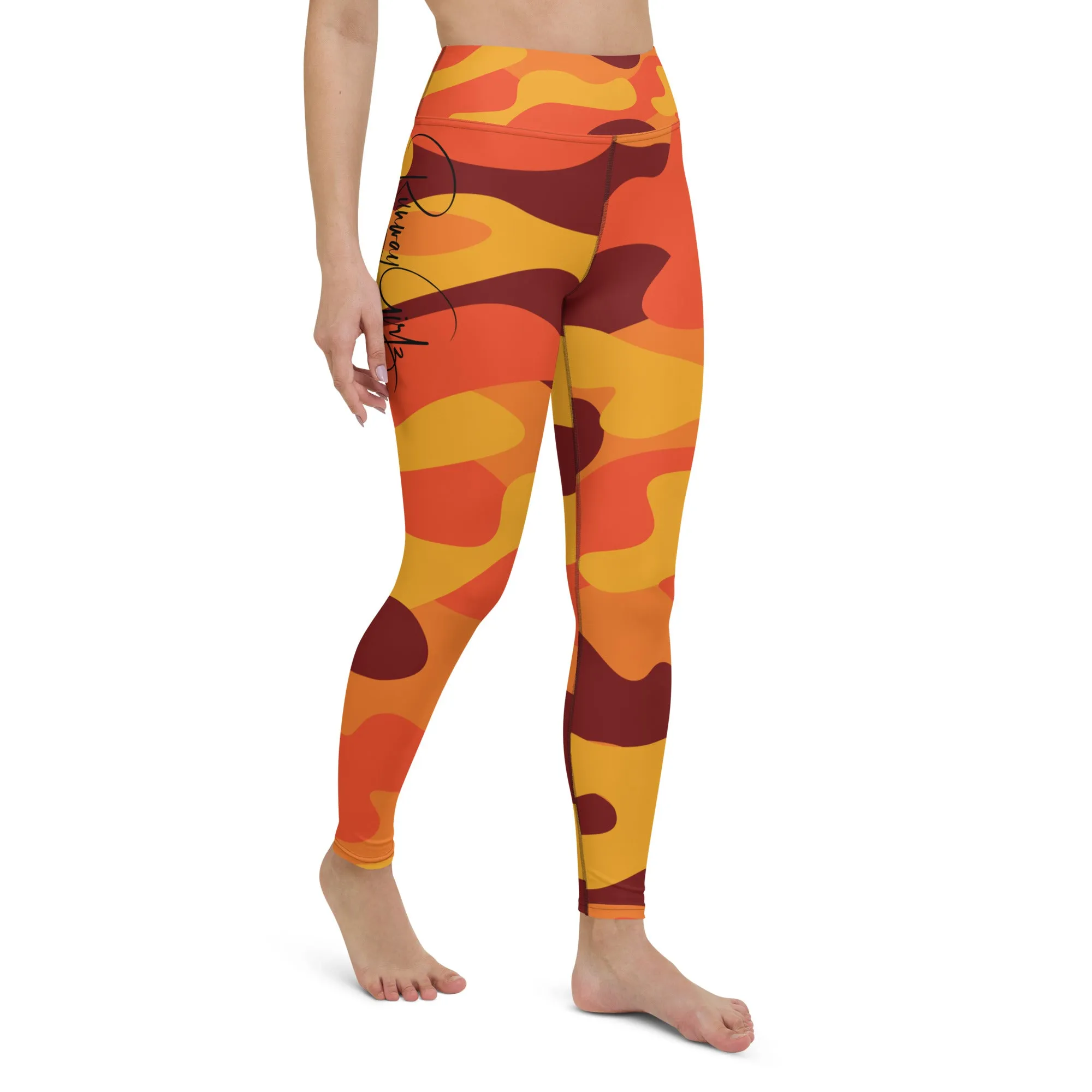 Women's Fall Camouflage Yoga Leggings