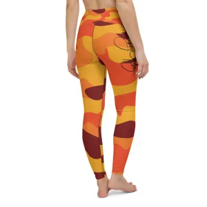 Women's Fall Camouflage Yoga Leggings