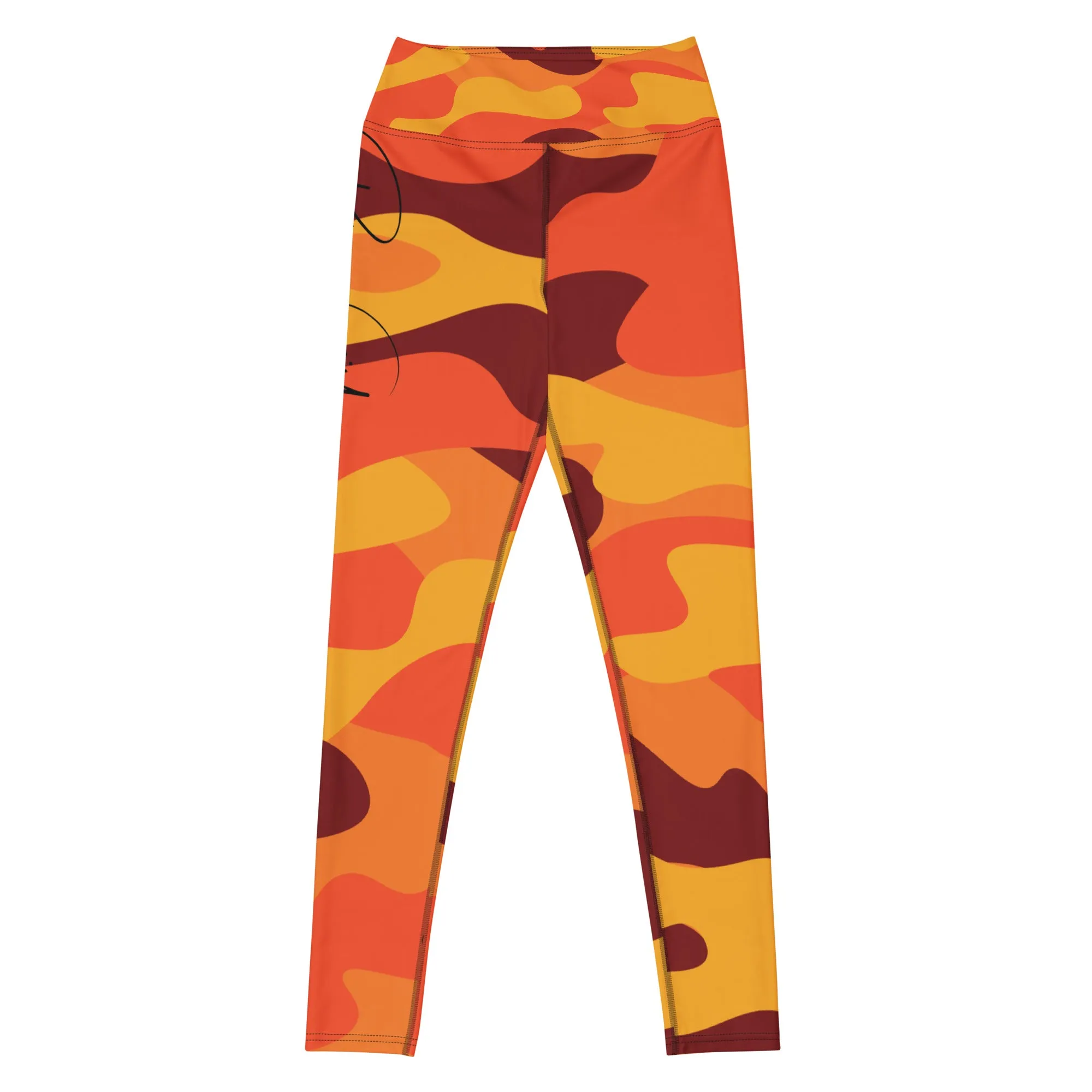 Women's Fall Camouflage Yoga Leggings