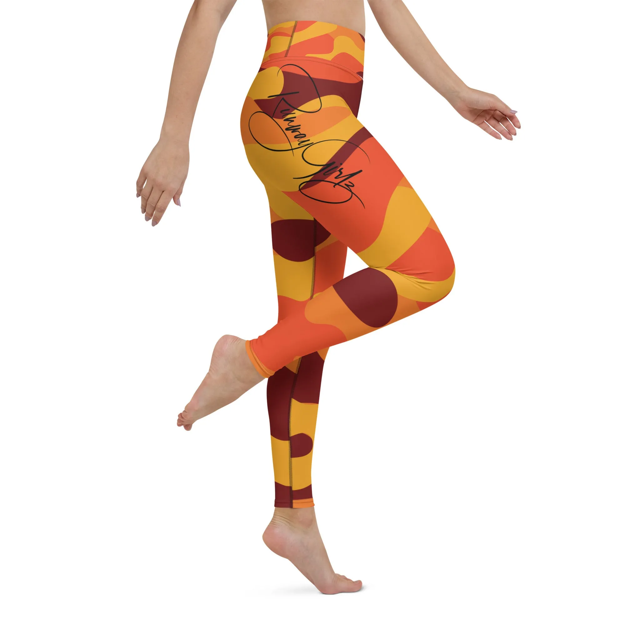 Women's Fall Camouflage Yoga Leggings