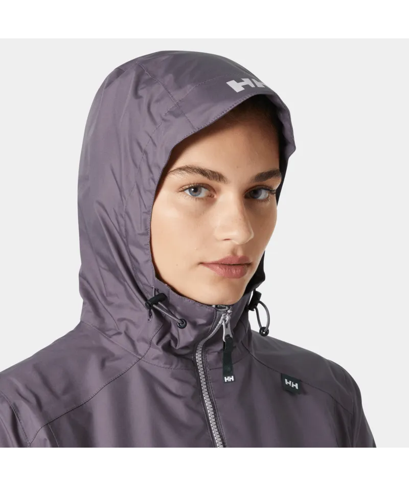WOMEN'S LONG BELFAST JACKET - SMOKED PURPLE