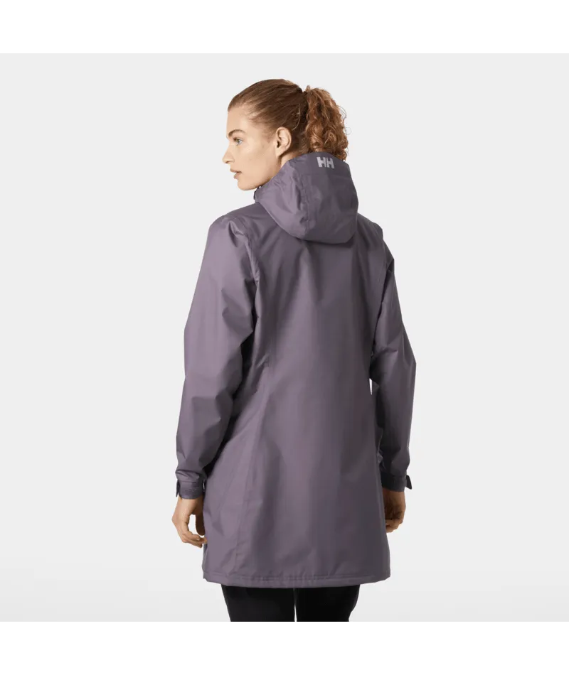 WOMEN'S LONG BELFAST JACKET - SMOKED PURPLE