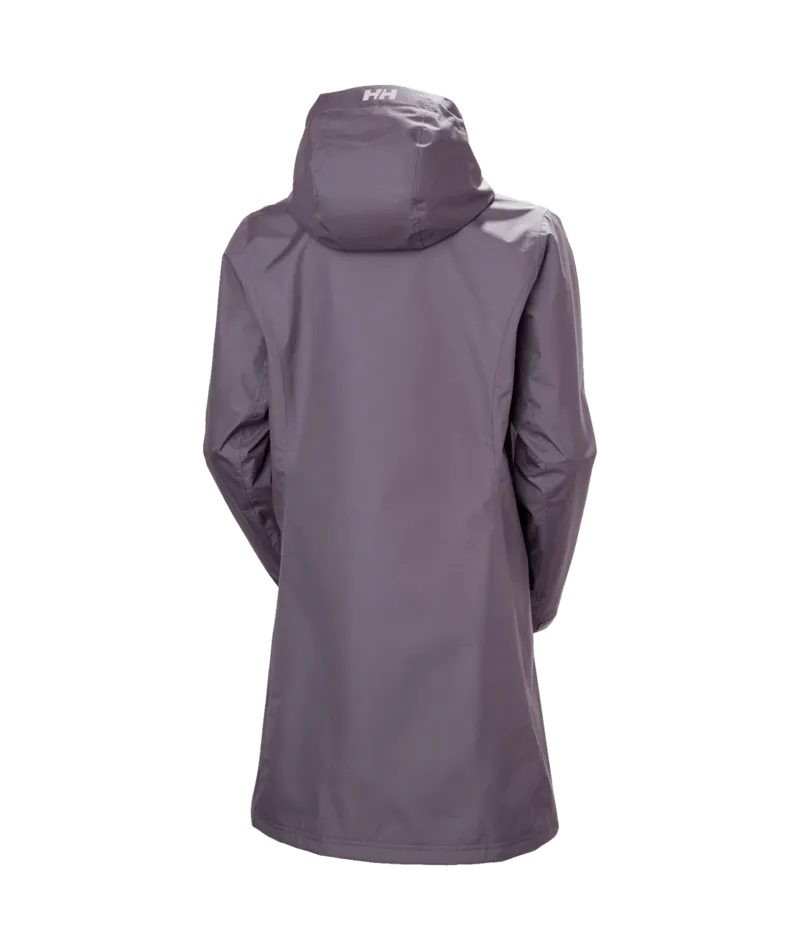 WOMEN'S LONG BELFAST JACKET - SMOKED PURPLE