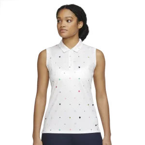 WOMENS VICTORY DRI-FIT PRINTED SLEEVELESS POLO