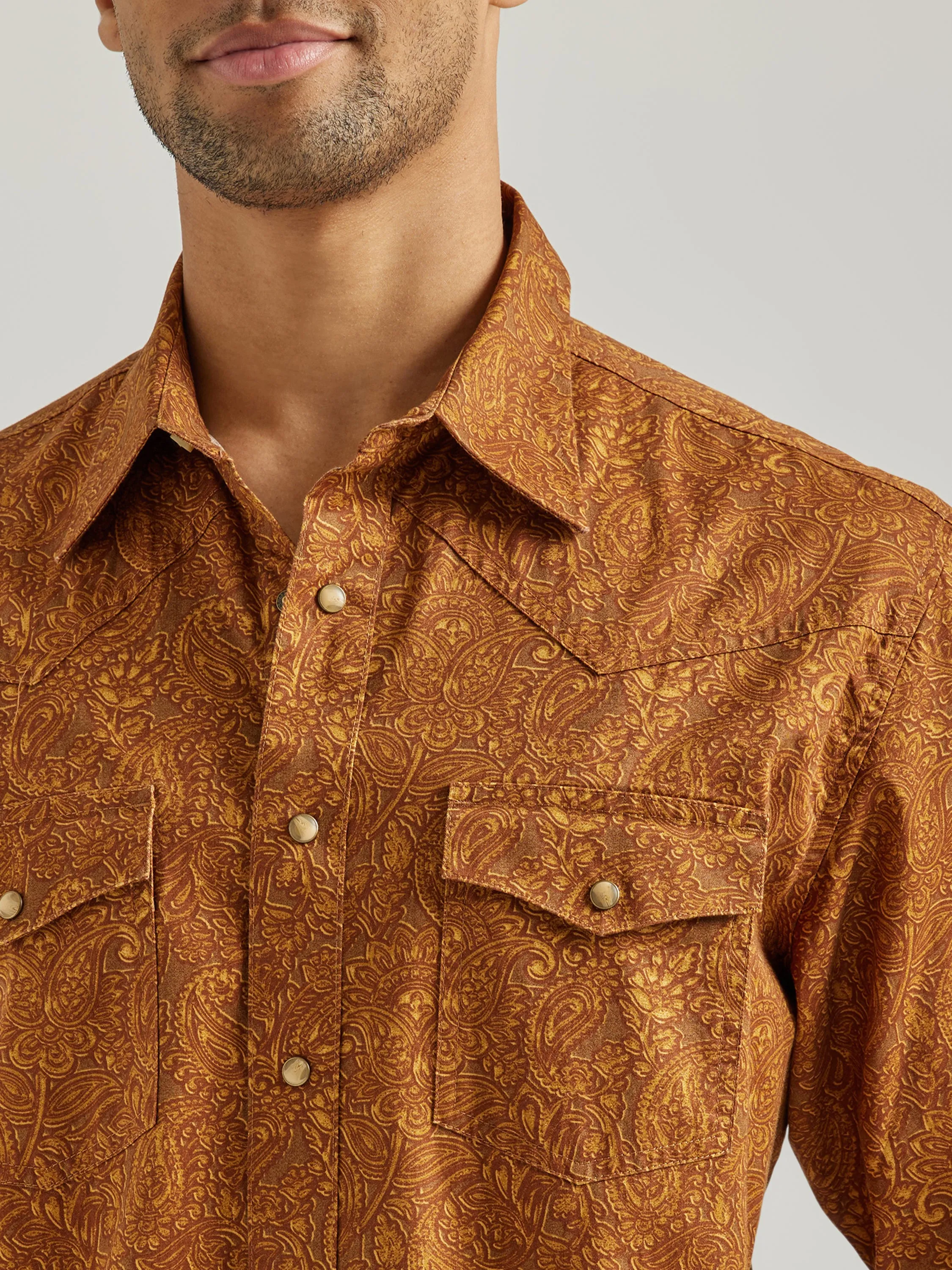 Wrangler Men's Coconut Cowboy Long Sleeve Shirt