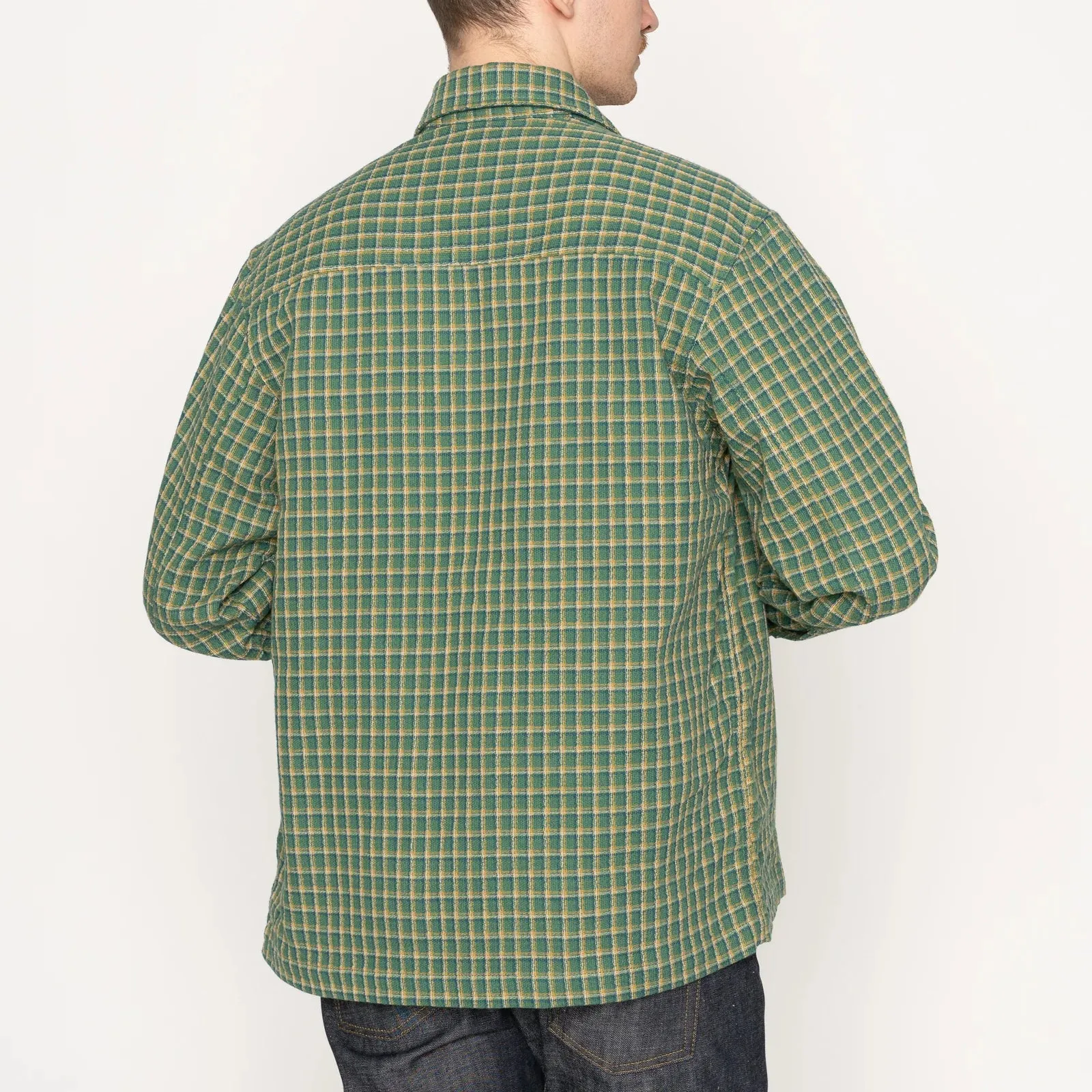 Yarn Double Dyed Cloth Over Shirt - Green