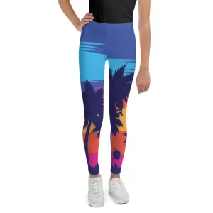 Youth Palm Trees x Sunsets Leggings