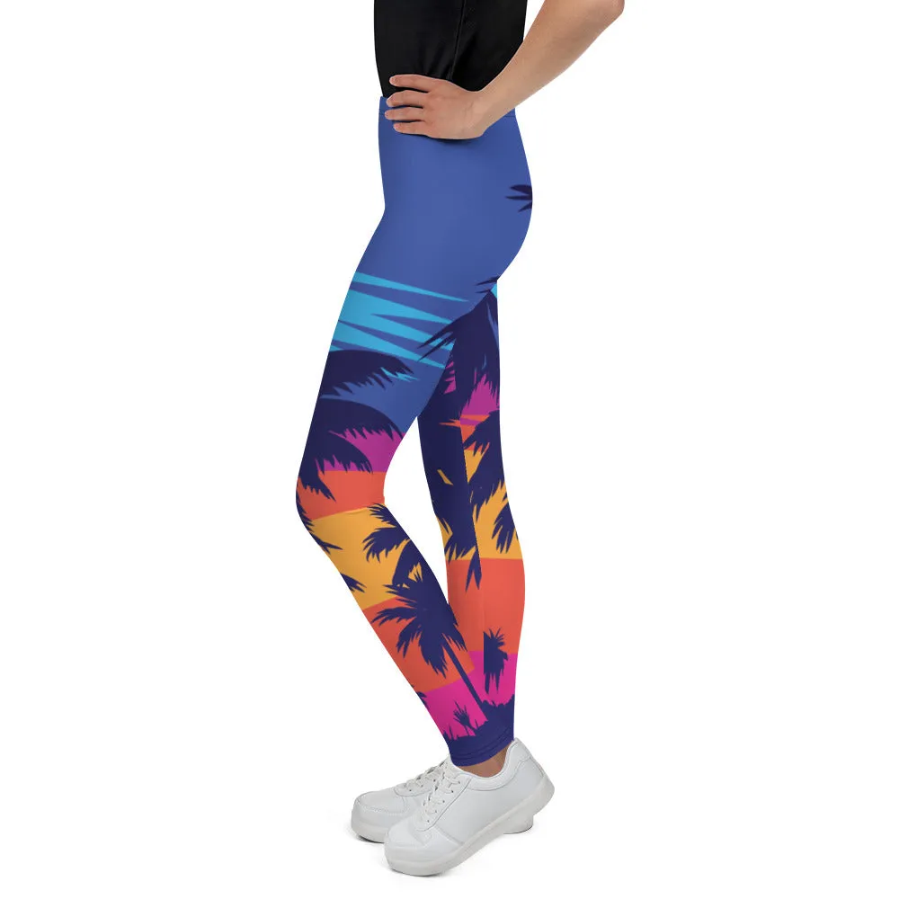 Youth Palm Trees x Sunsets Leggings