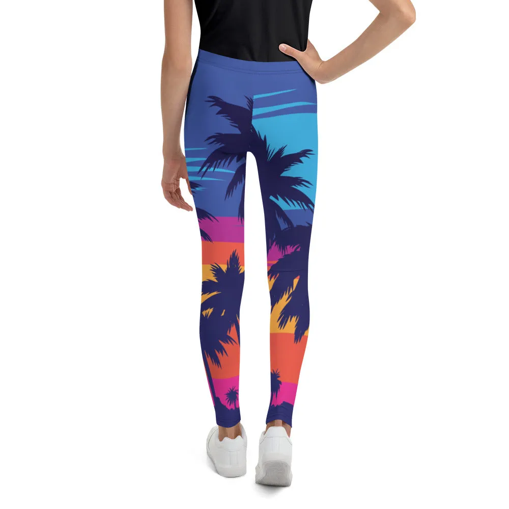 Youth Palm Trees x Sunsets Leggings