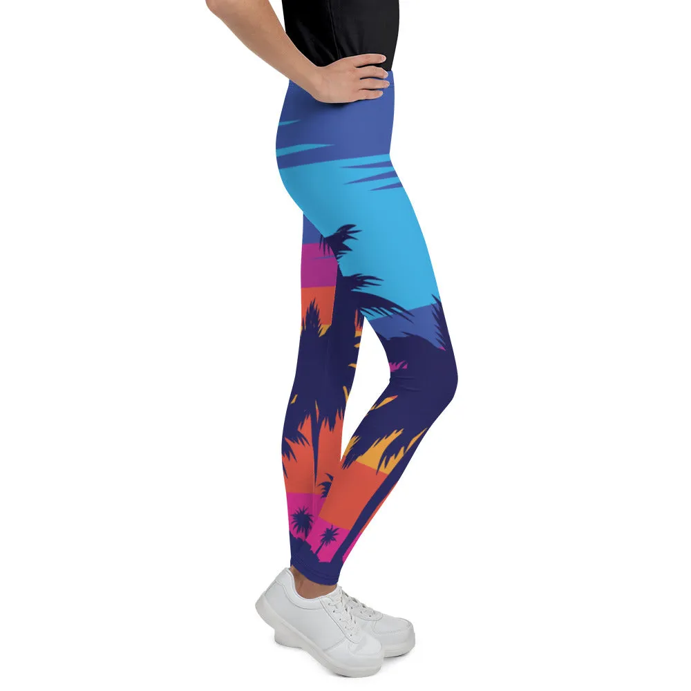 Youth Palm Trees x Sunsets Leggings