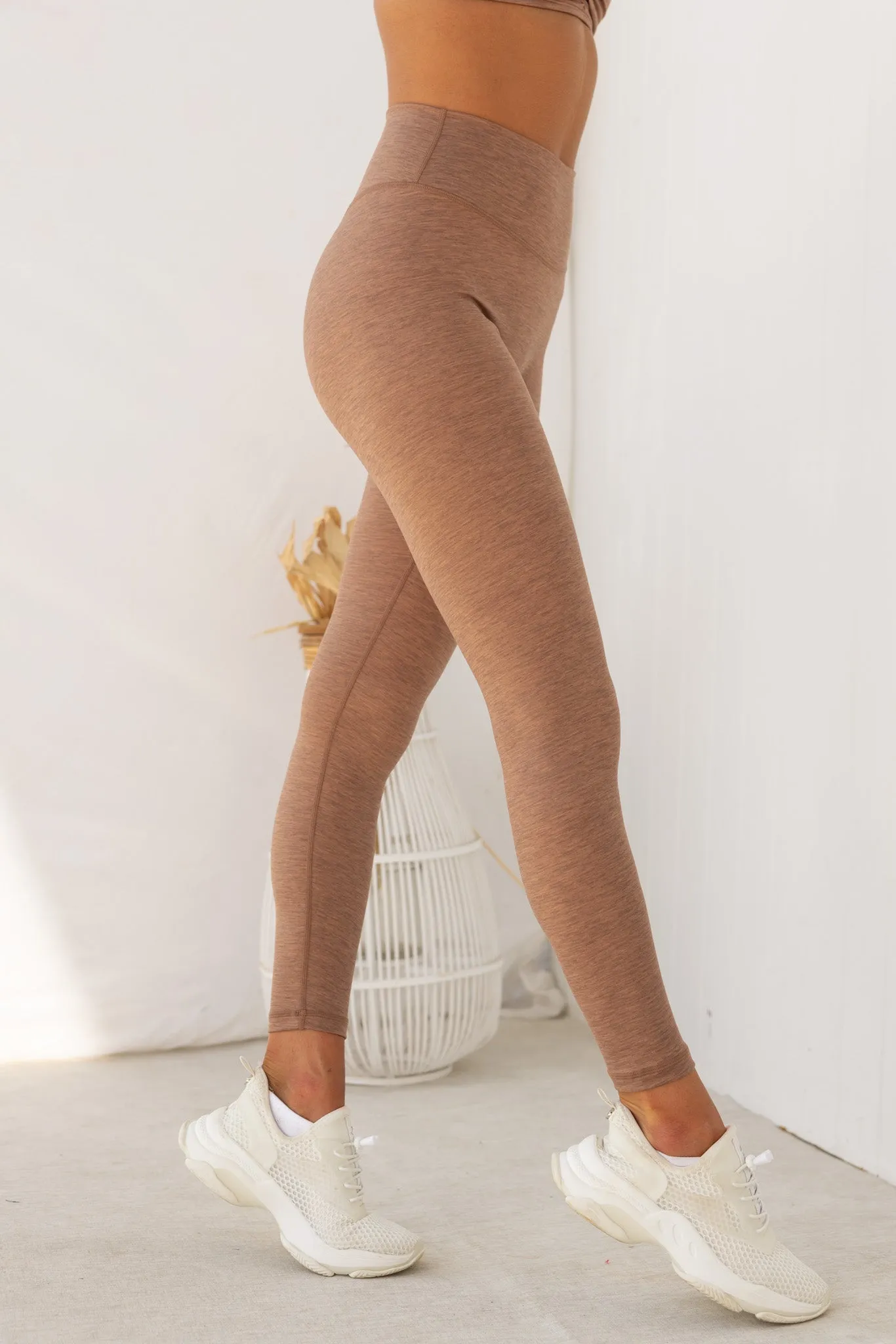 Zero Rise Everyday Ankle Length Leggings - Nutmeg Marl