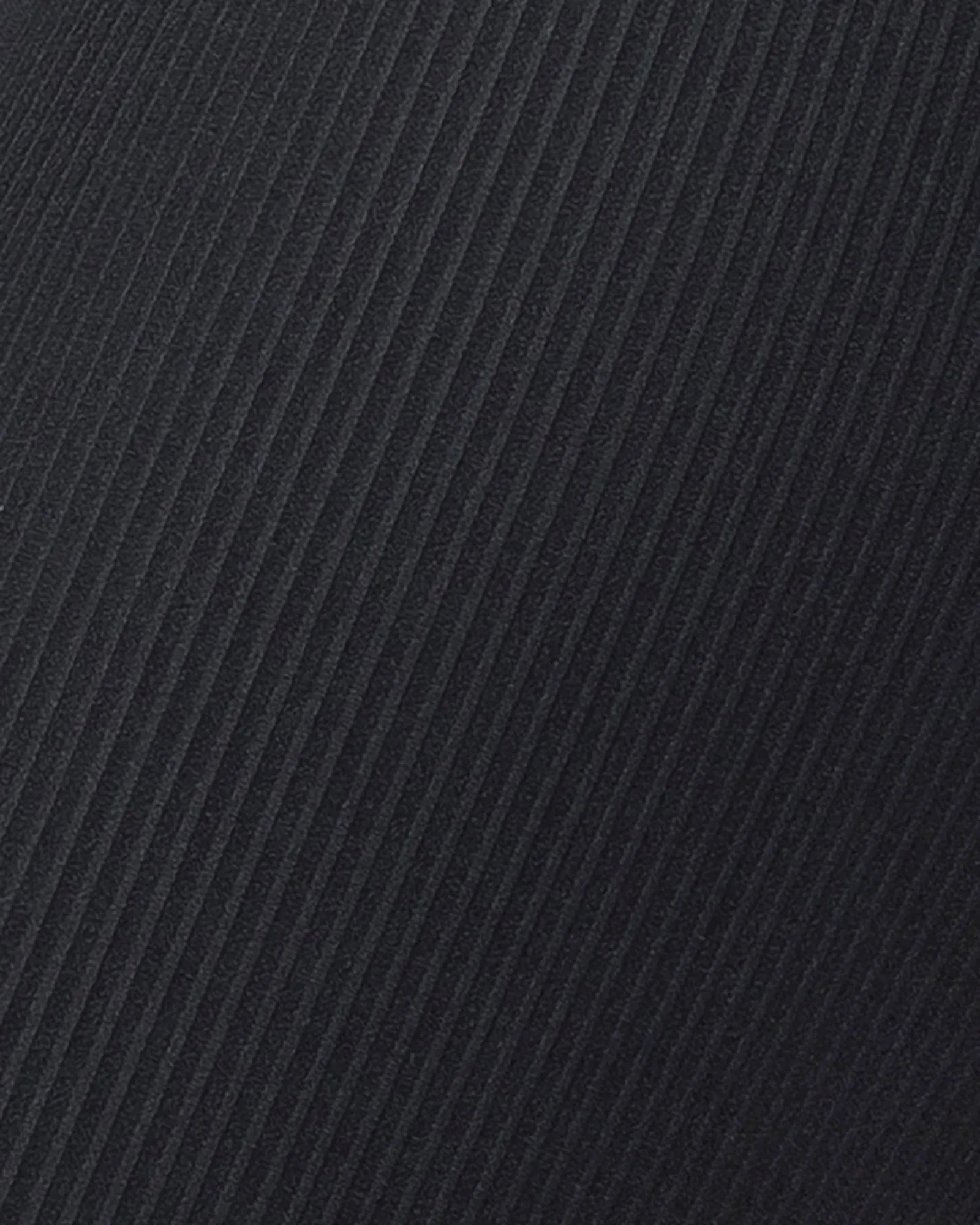 Zero Rise Rib Bike Shorts - Black (Silicone Logo)